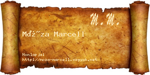 Móza Marcell névjegykártya